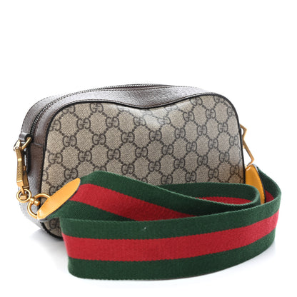 Gucci GG Supreme Monogram Web Neo Vintage Shoulder Bag Beige New Acero Crop 3 of 9