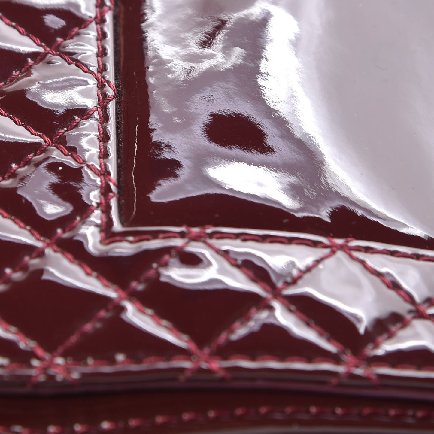 Patent New Medium Boy Reverso Flap Burgundy