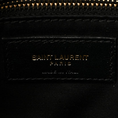 Saint Laurent Denim Quilted Small Loulou Puffer Monogram Chain Satchel Blue Cinnamon 6 of 14