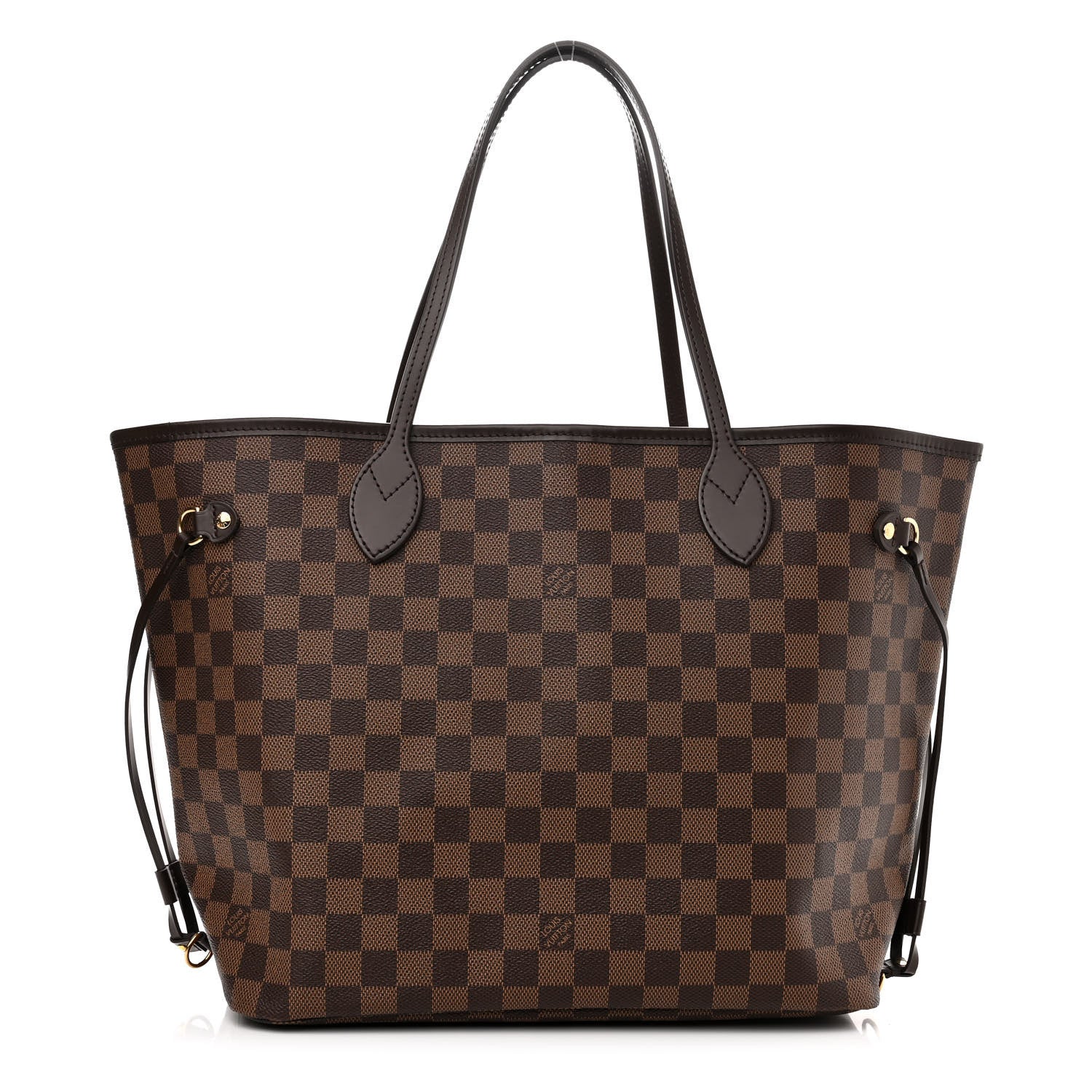 Louis Vuitton Damier Ebene Neo Neverfull MM Rose Ballerine 1 of 11
