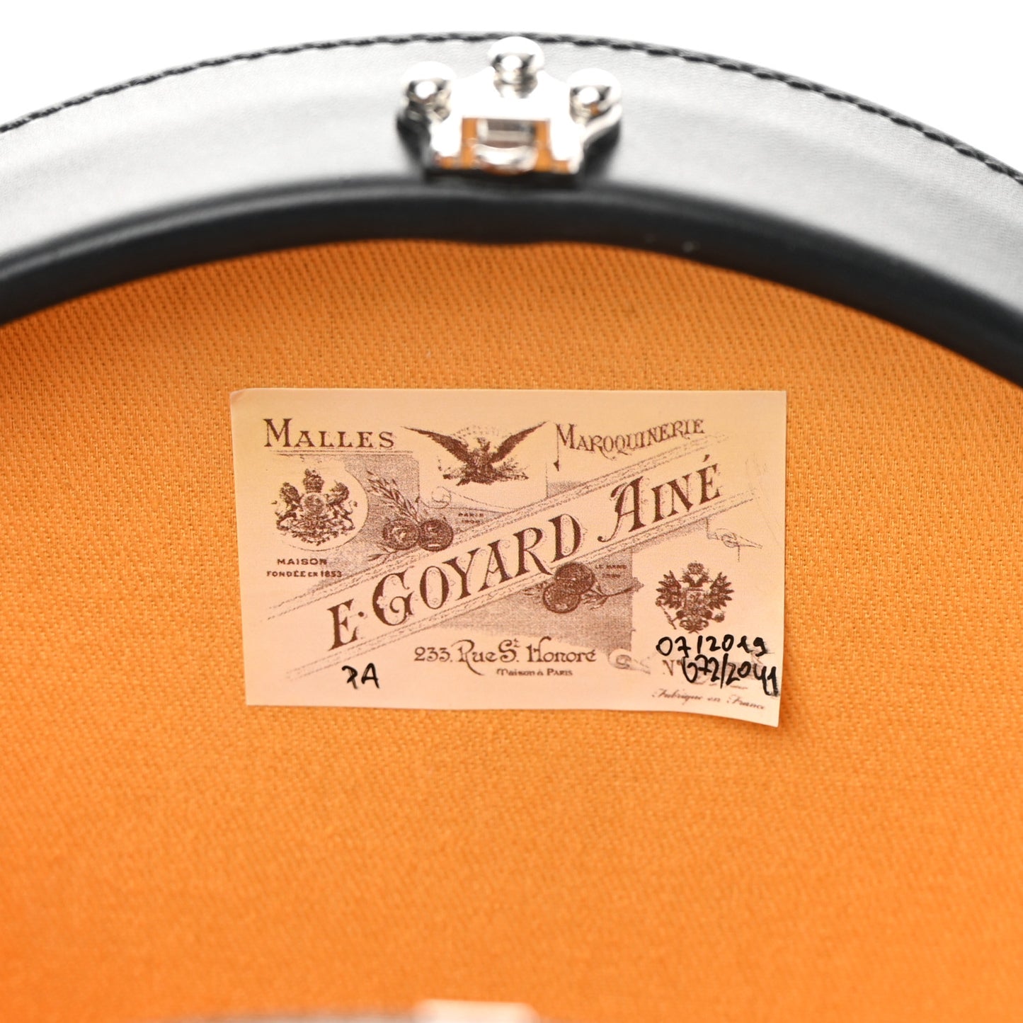 Goyardine Alto Hatbox Black