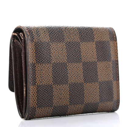 Louis Vuitton Damier Ebene Porte-Monnaie Plat Coin Purse 3 of 9
