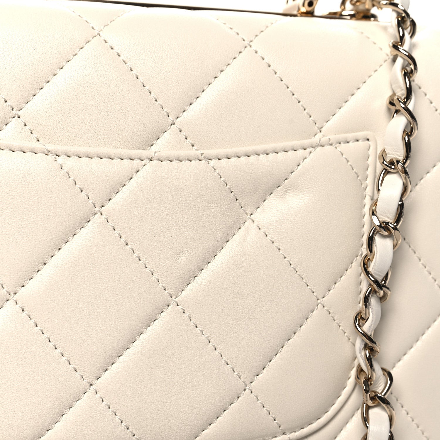 Chanel Lambskin Quilted Small Trendy CC Dual Handle Flap Bag White 11 of 11