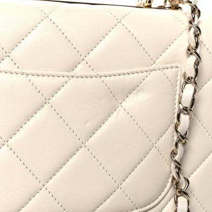 Chanel Lambskin Quilted Small Trendy CC Dual Handle Flap Bag White 11 of 11