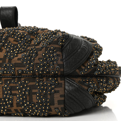 Fendi Nappa Zucca Studded Spy Tobacco 8 of 8