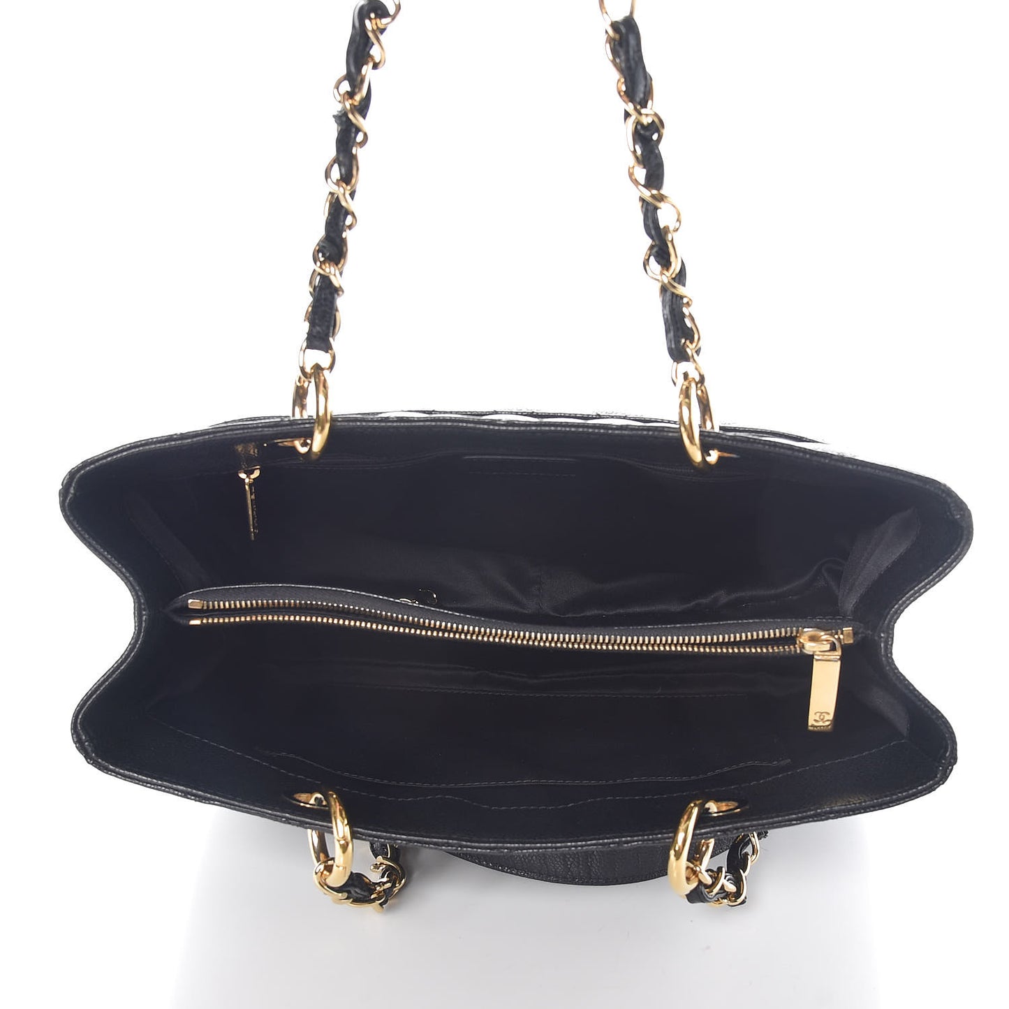 Caviar Quilted Grand Shopping Tote GST Black