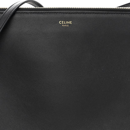 Celine Lambskin Large Trio Crossbody Bag Black 10 of 16