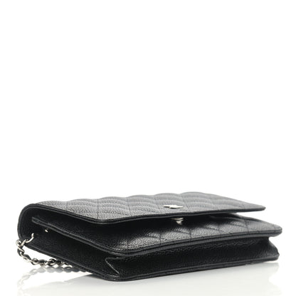 Chanel Caviar Quilted Wallet On Chain WOC Black 4 of 11
