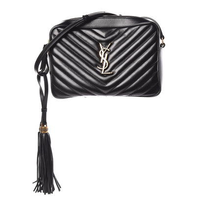 Saint Laurent Calfskin Matelasse Monogram Lou Camera Bag Black 1 of 12