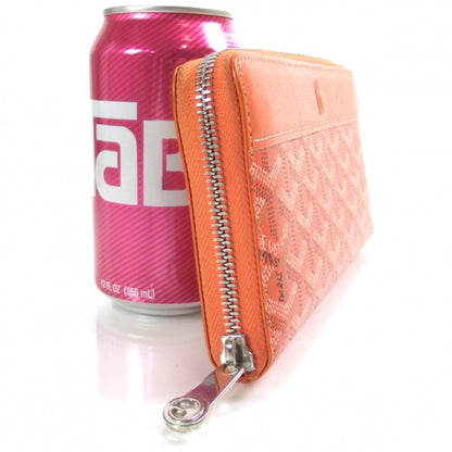 Goyard Goyardine Leather Zippy Wallet Orange 3 of 9