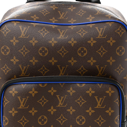 Louis Vuitton Monogram Macassar Dean Backpack Blue 7 of 9