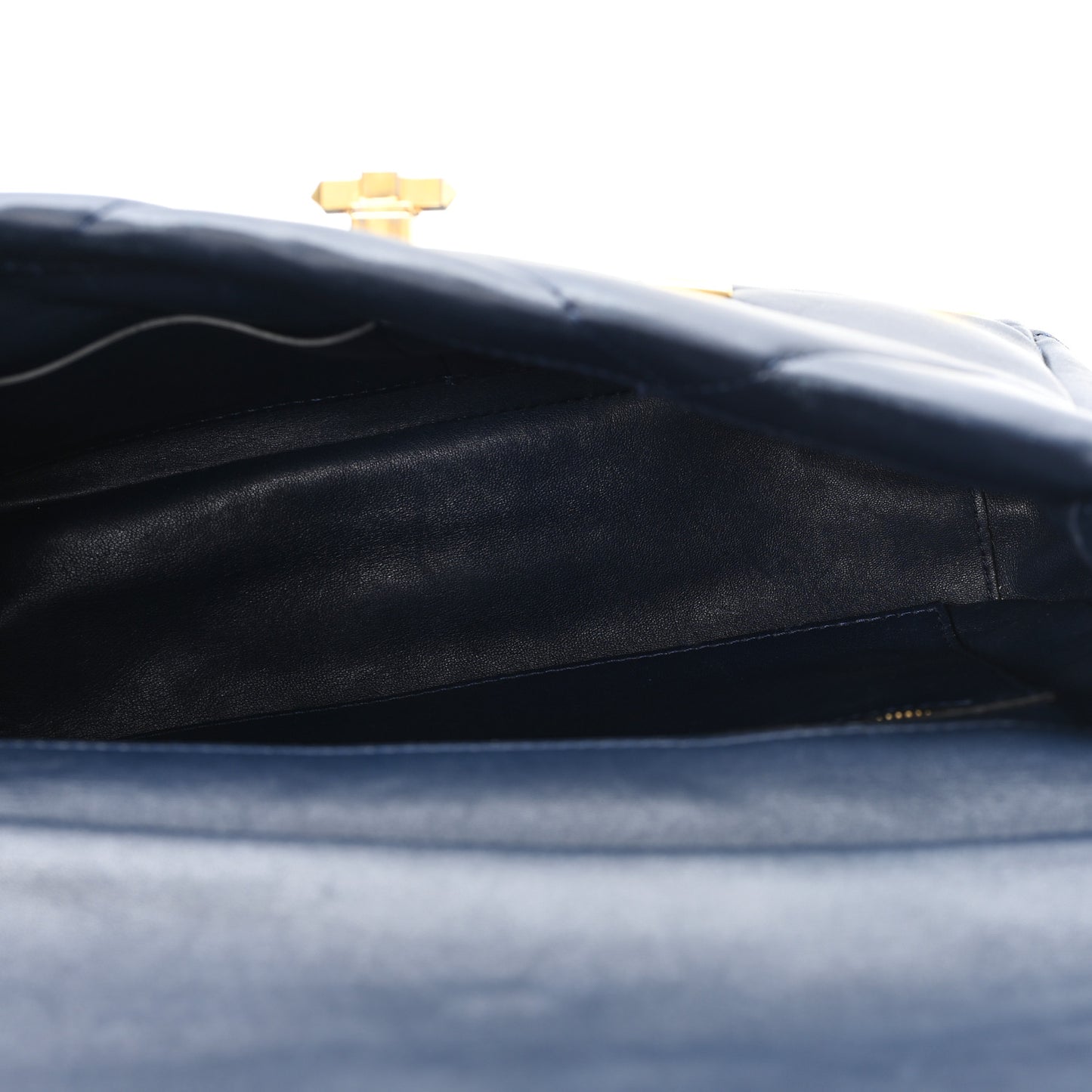 Nappa Large Roman Stud Shoulder Bag Marine