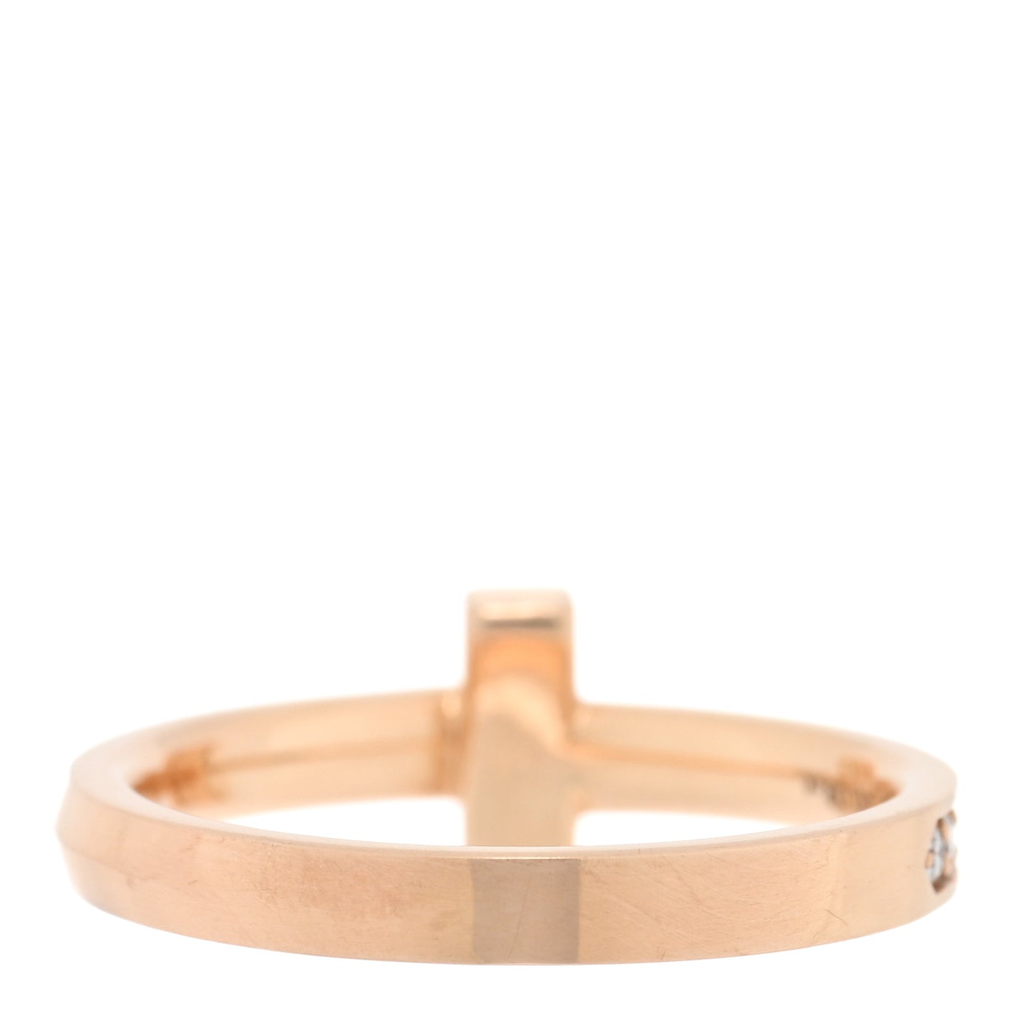 18K Rose Gold Diamond 2.5mm T T1 Ring 53 6.5