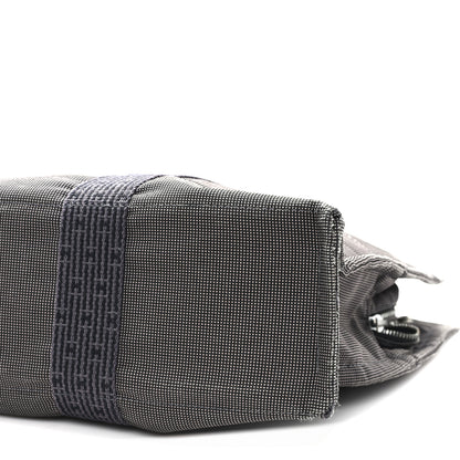 Hermes Canvas Herline MM Tote Grey 9 of 11