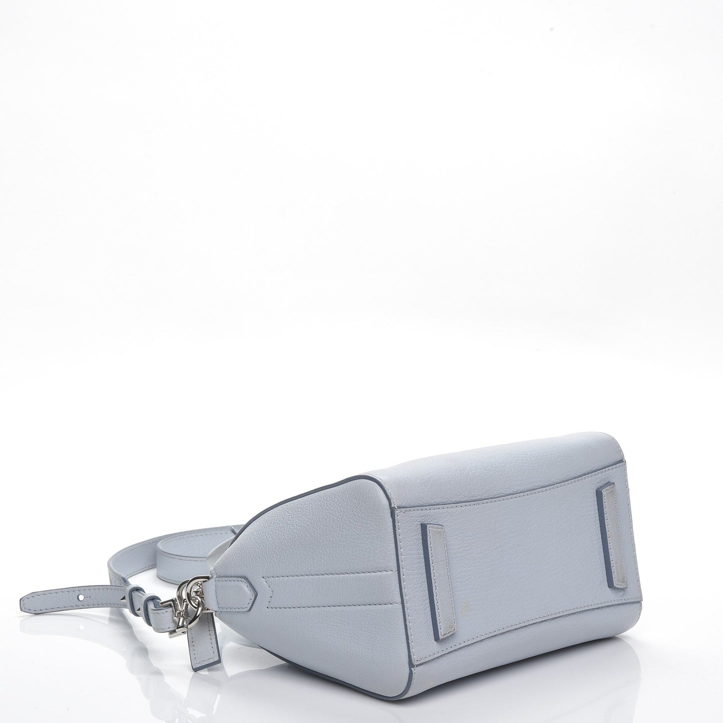 Sugar Goatskin Mini Antigona Baby Blue