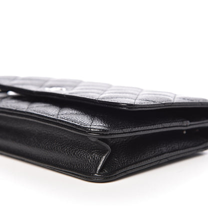 Chanel Caviar Quilted Wallet On Chain WOC Black 10 of 12