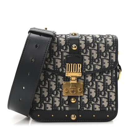 Christian Dior Oblique Square DiorAddict Flap Navy Blue 1 of 10