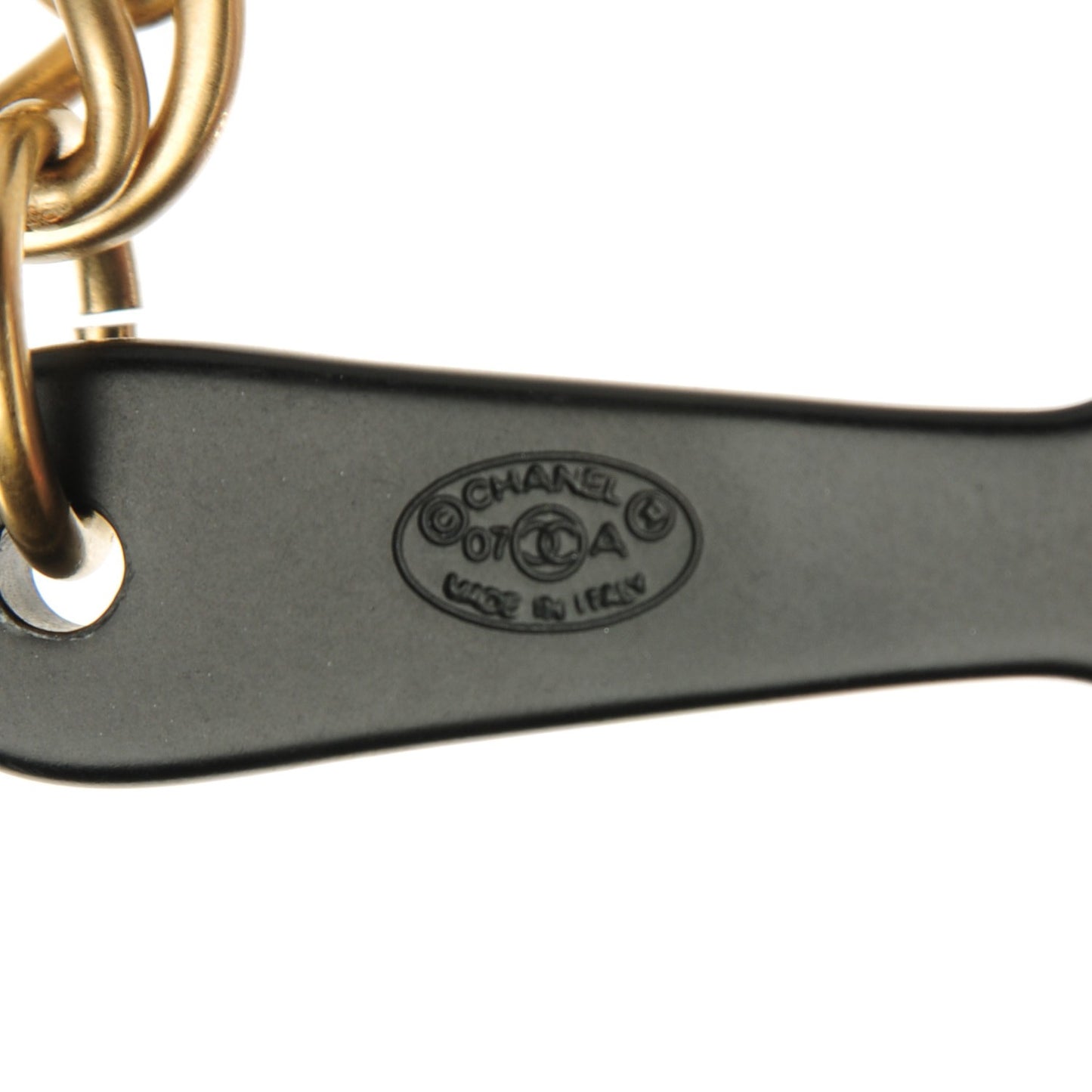 Lambskin Quilted CC Mirror Charm Black