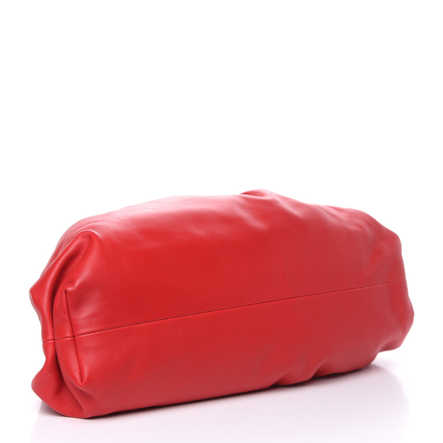 Bottega Veneta Smooth Butter Calf The Pouch Oversized Clutch Bright Red 4 of 10