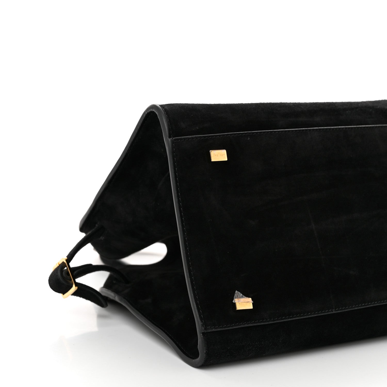 The Row Suede Soft Margaux 10 Bag Black 8 of 9