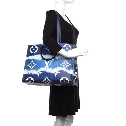 Louis Vuitton Monogram Escale Onthego GM Blue 2 of 11