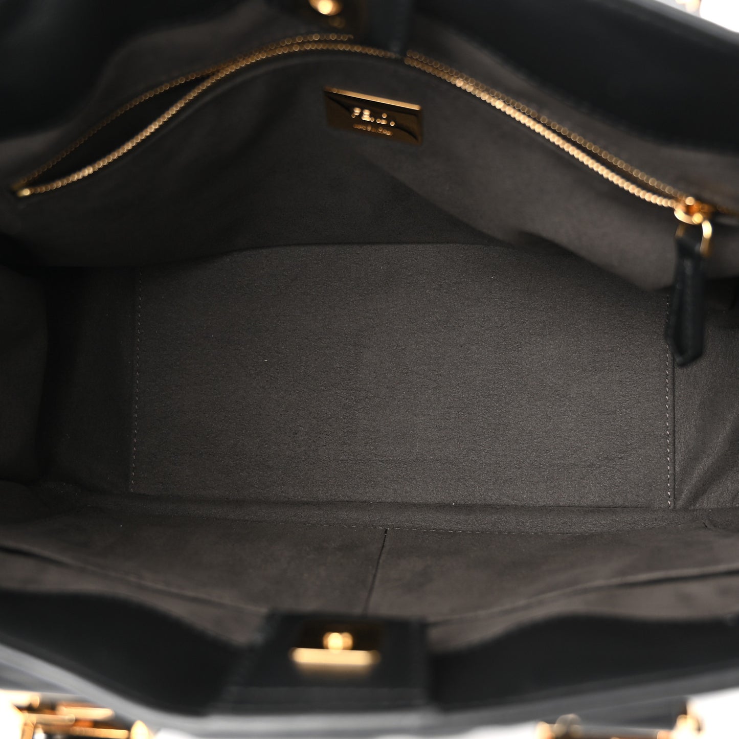 Nappa FF 1974 Embossed Small FF Tote Black
