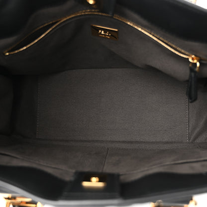 Fendi Nappa FF 1974 Embossed Small FF Tote Black 5 of 11