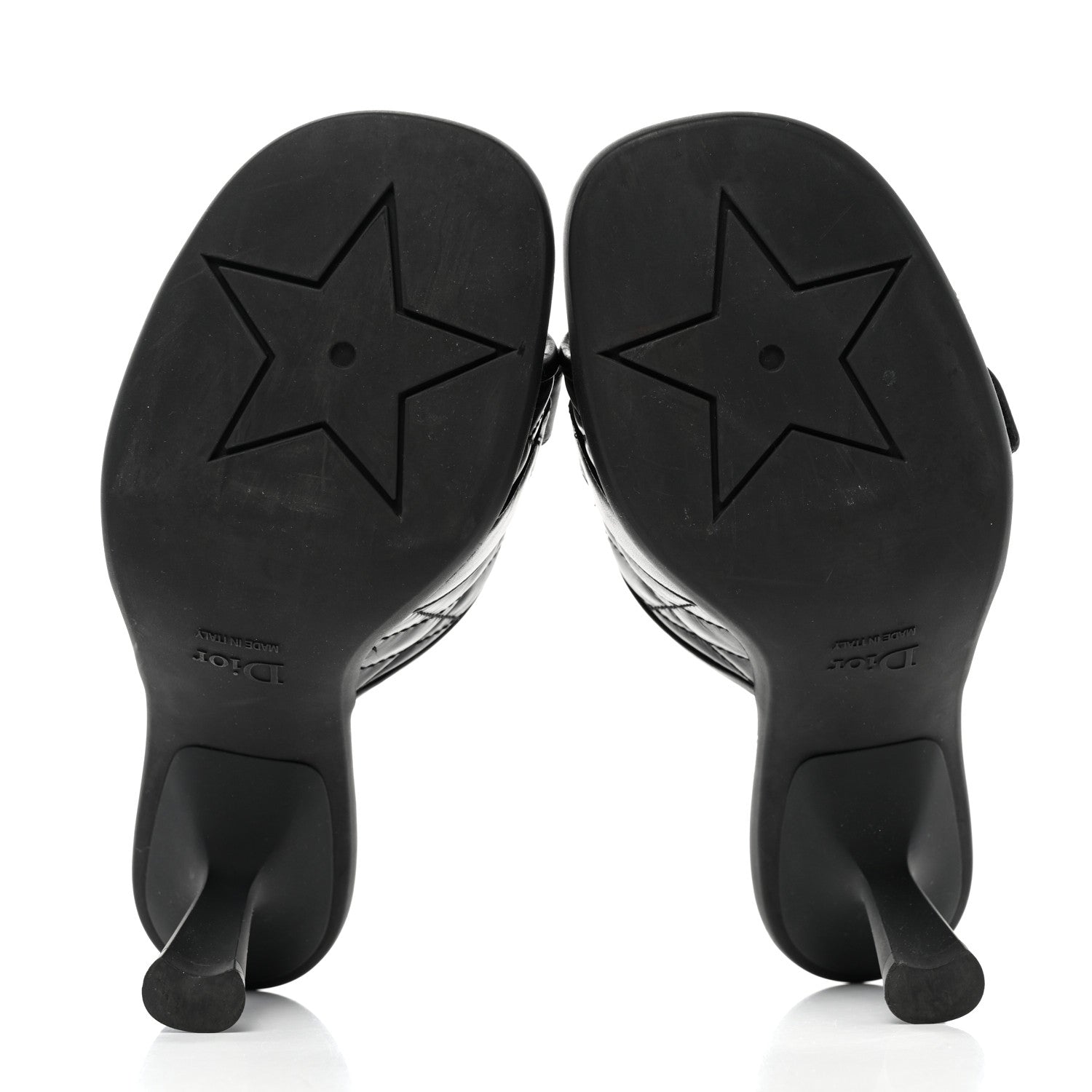 Christian Dior Calfskin Cannage Quilted Dio(r)evolution 80mm Slide Sandals 39 Black 5 of 8