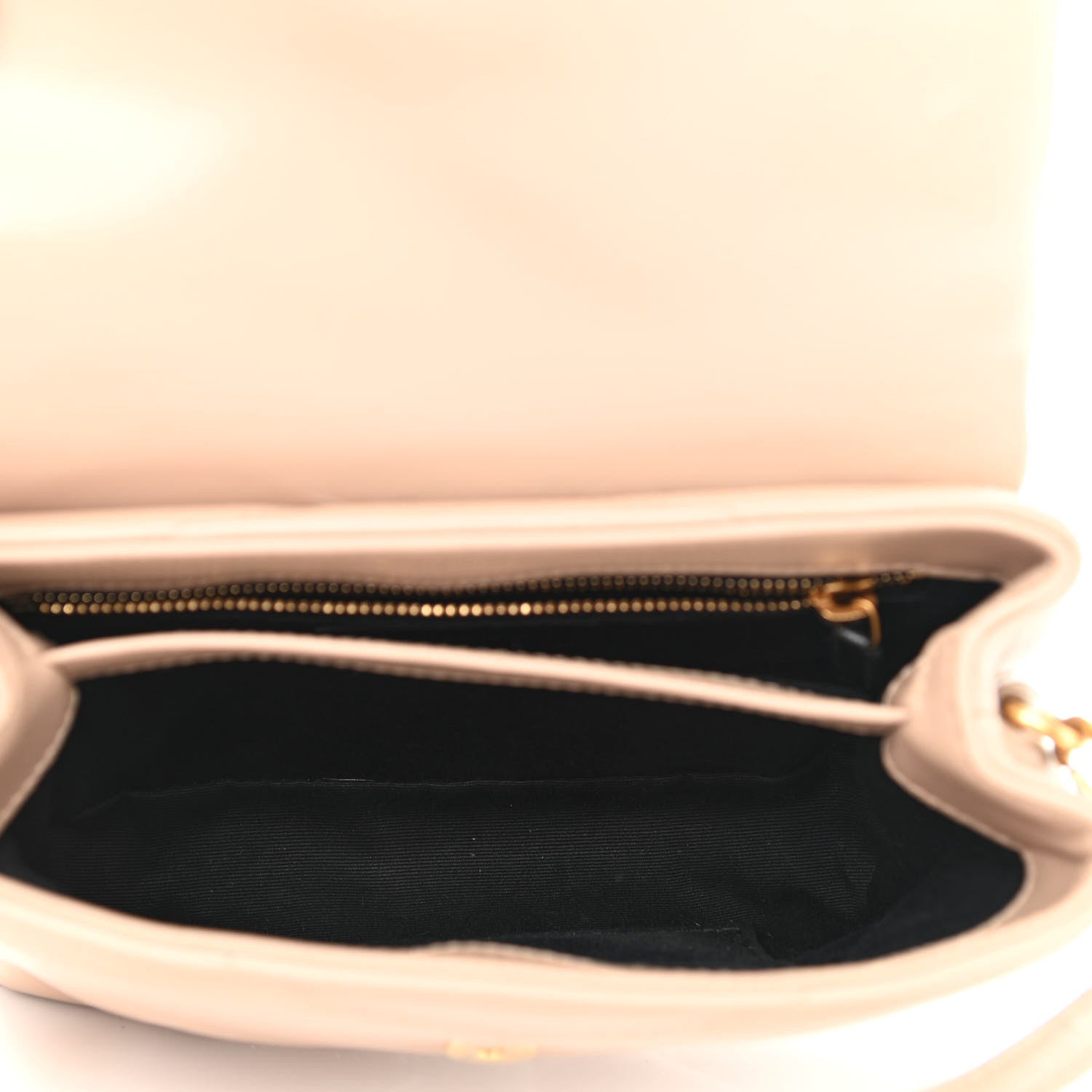 Saint Laurent Calfskin Y Quilted Monogram Toy Loulou Crossbody Bag Dark Beige 5 of 12