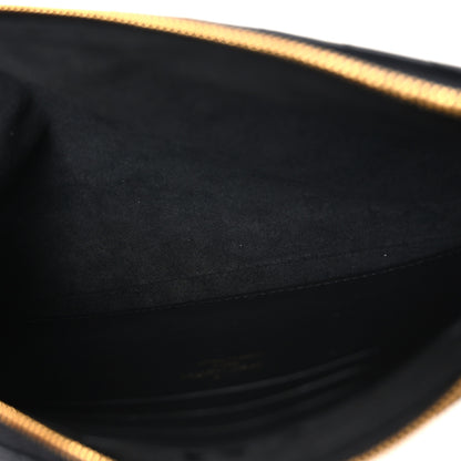 Louis Vuitton Calfskin New Wave Zipped Pochette Black 5 of 7