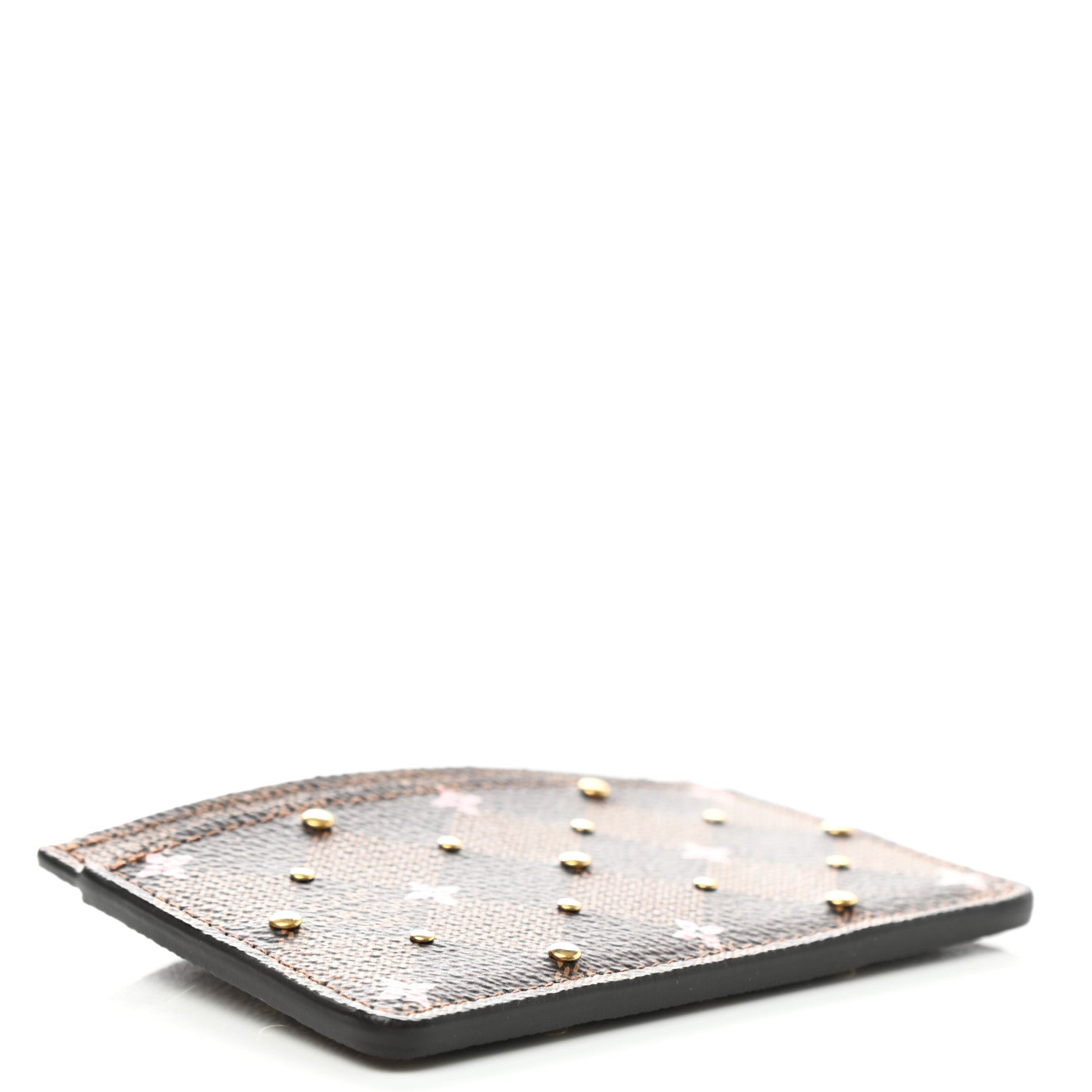 Louis Vuitton Damier Ebene Studded Card Holder 4 of 6