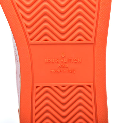 Louis Vuitton Calfskin Monogram Rivoli High Top Sneakers 10 Orange 6 of 9