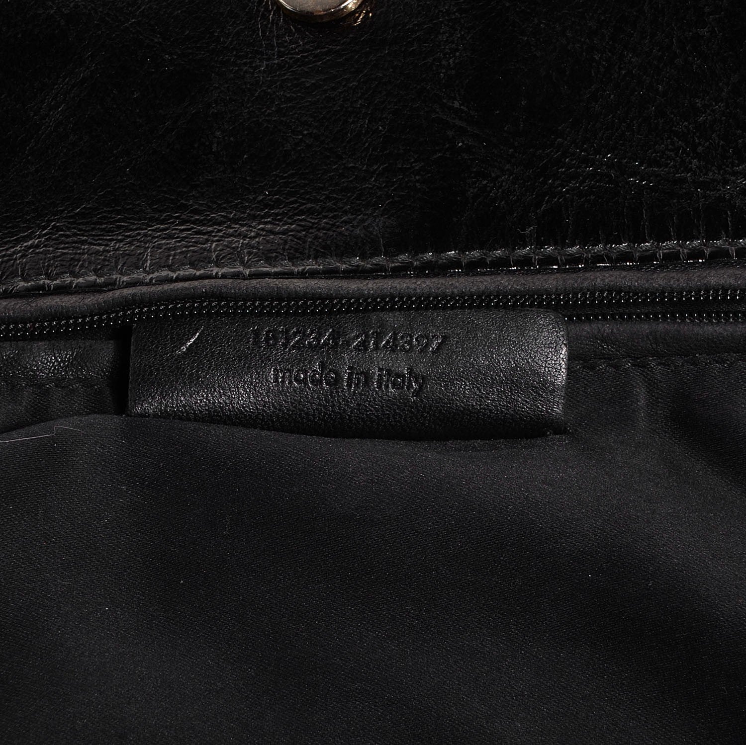 Saint Laurent Patent Crocodile Embossed Tribute Tote Black 7 of 8