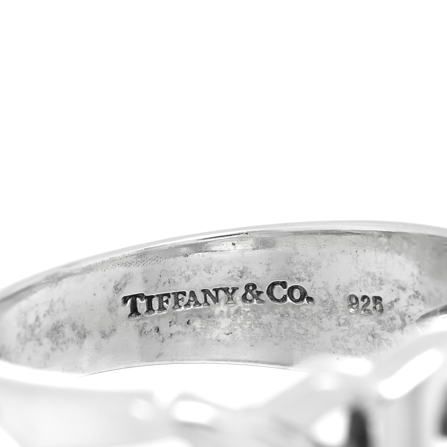 Tiffany Sterling Silver Paloma Picasso Loving Heart Band Ring 52 6 4 of 4