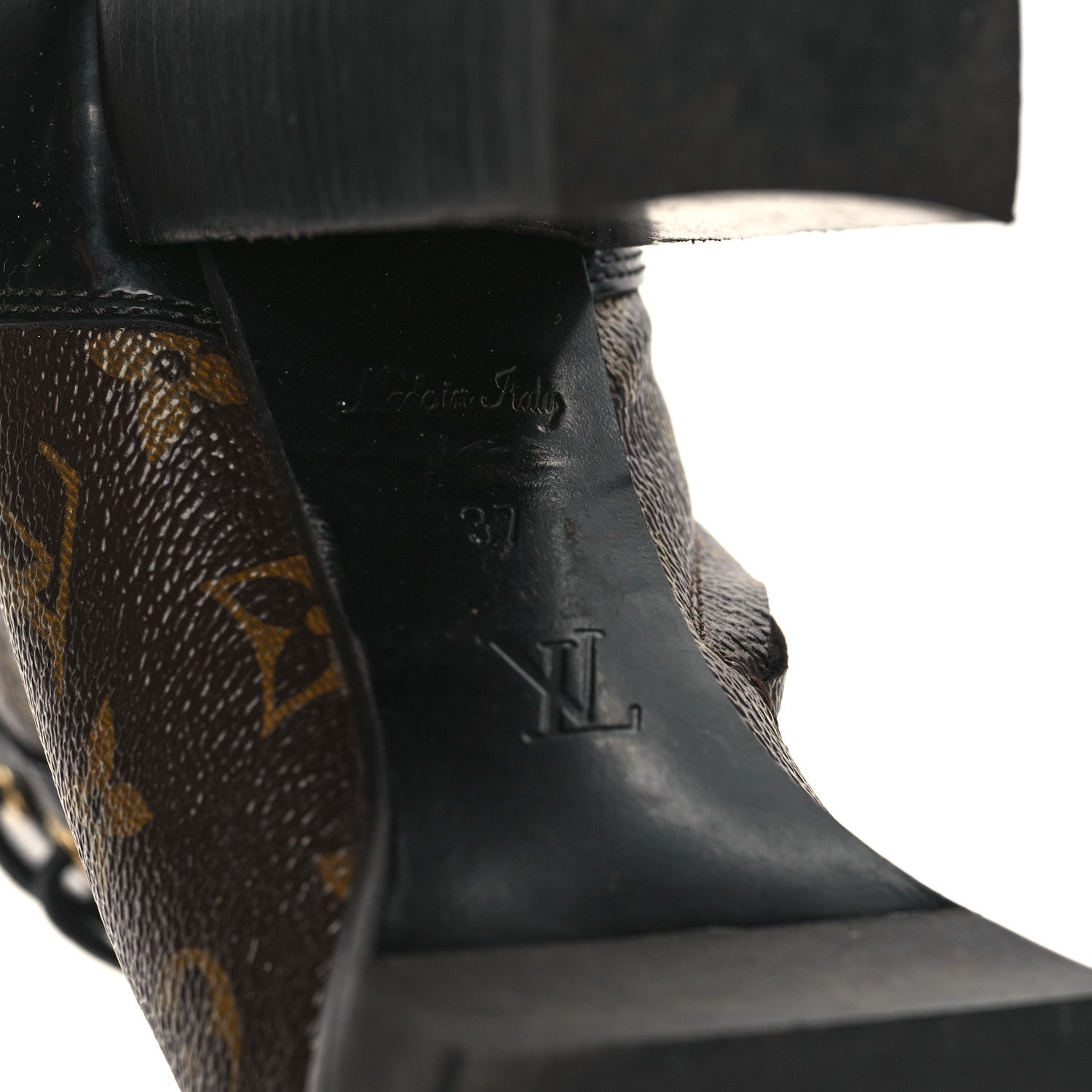 Louis Vuitton Patent Calfskin Monogram Star Trail Ankle Boots 37 Black 6 of 10