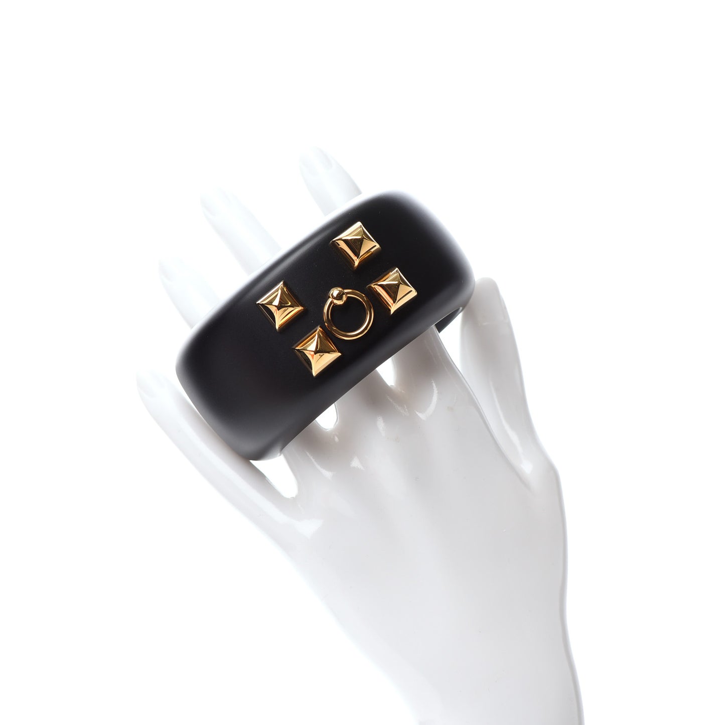 Pearwood Medor Cuff Bracelet M Black
