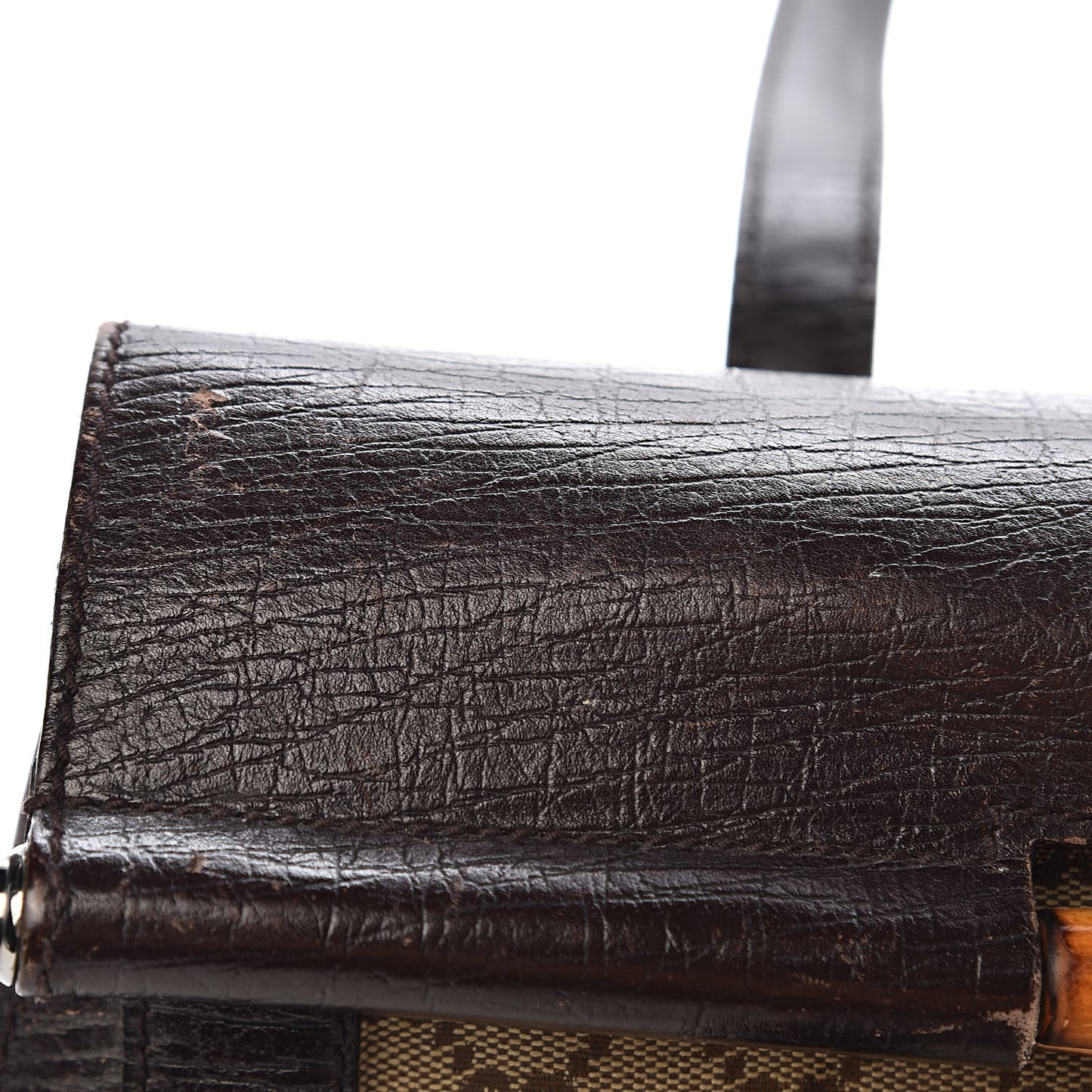 Monogram Bamboo Bullet Bag Dark Brown