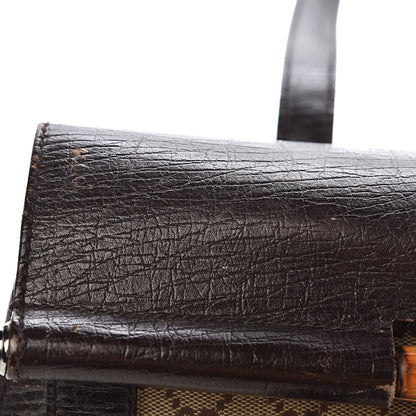 Gucci Monogram Bamboo Bullet Bag Dark Brown 10 of 22