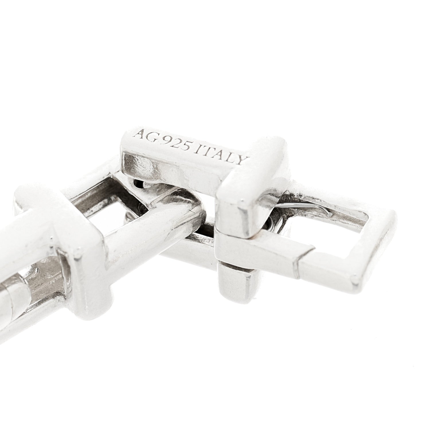 Tiffany Sterling Silver Large T Link Chain Bracelet 3 of 3