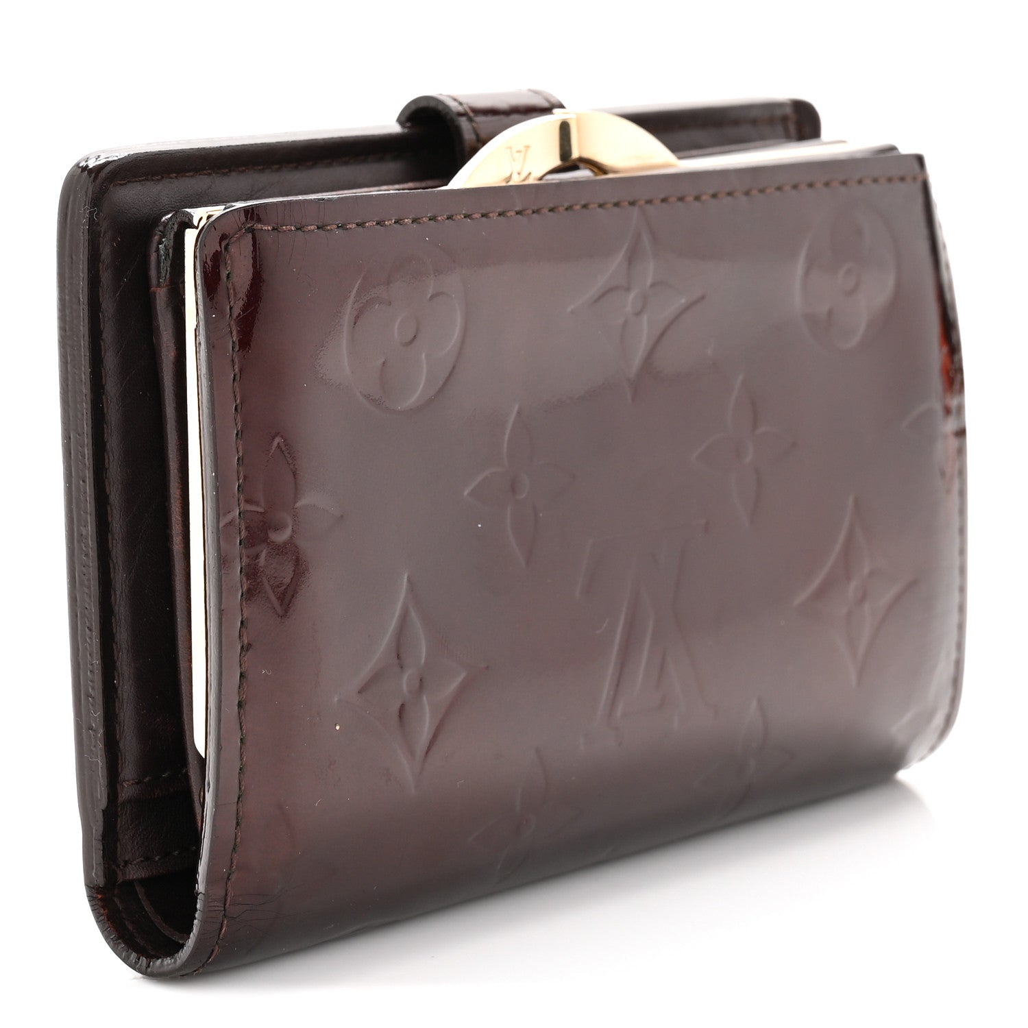 Louis Vuitton Vernis French Purse Wallet Amarante 3 of 8
