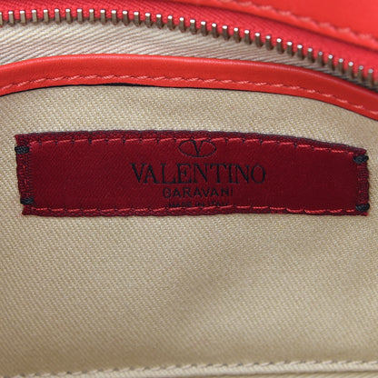 Valentino Garavani Calfskin Rockstud Camera Crossbody Bag Deep Orange 6 of 8