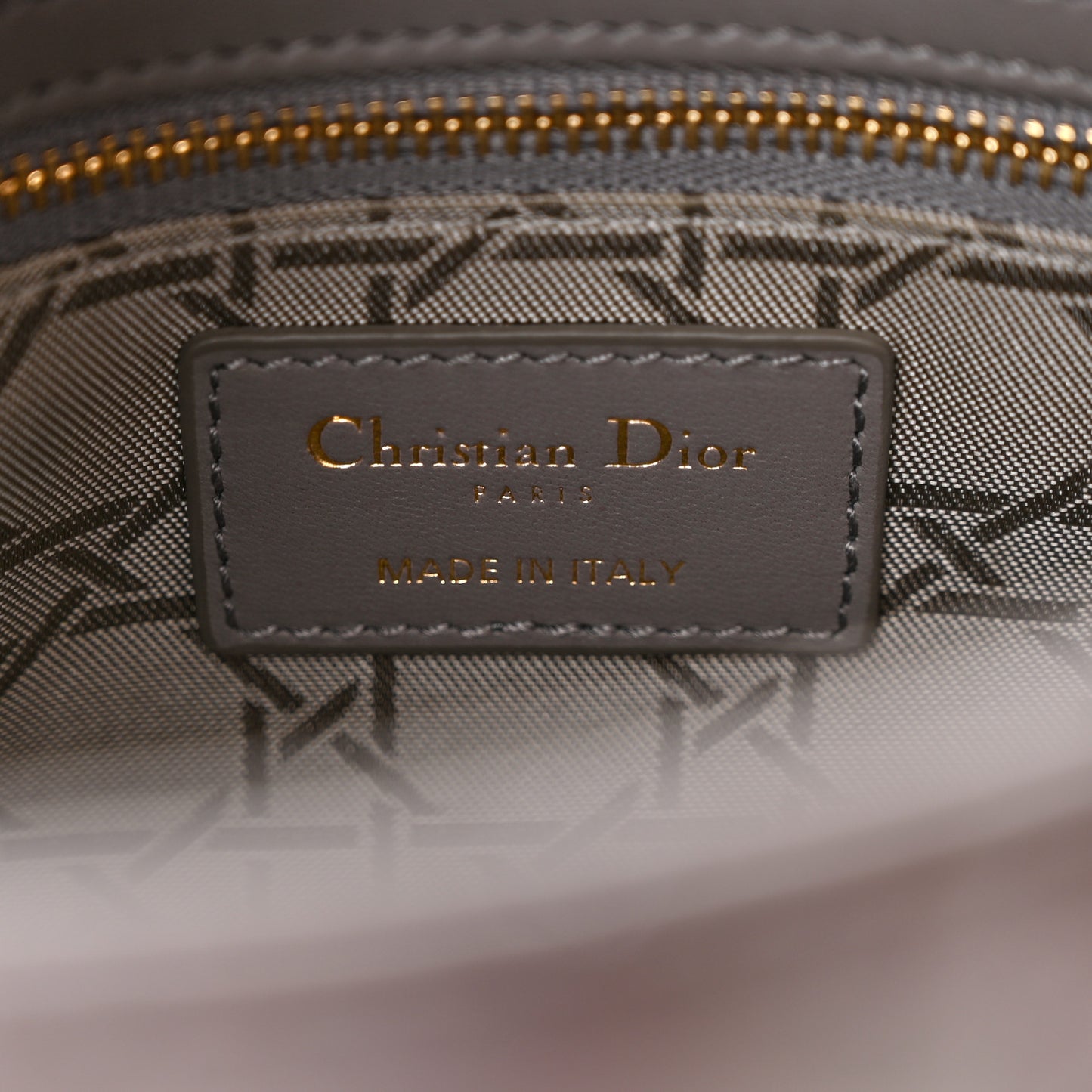 Lambskin Cannage Small My ABCDior Lady Dior Grey