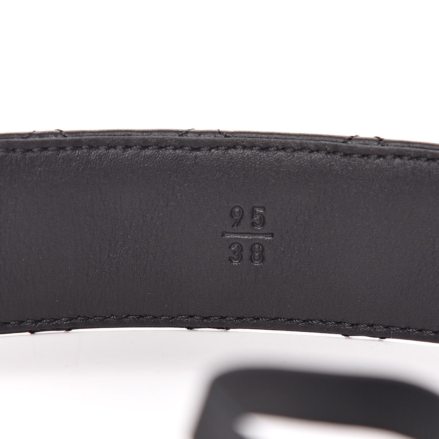 Lambskin Quilted CC Chain Belt 95 38 Black