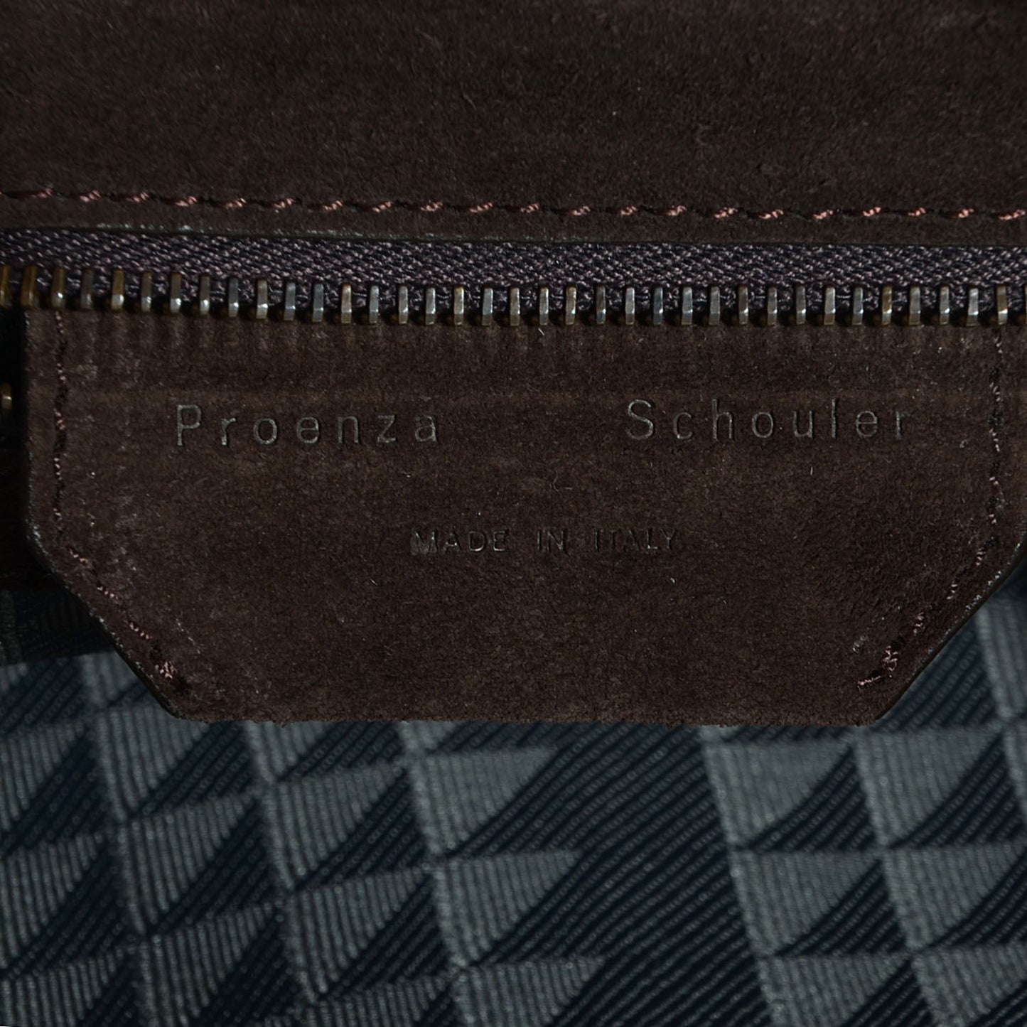 Suede Fringed PS1 Crossbody Pouch Messenger Bark