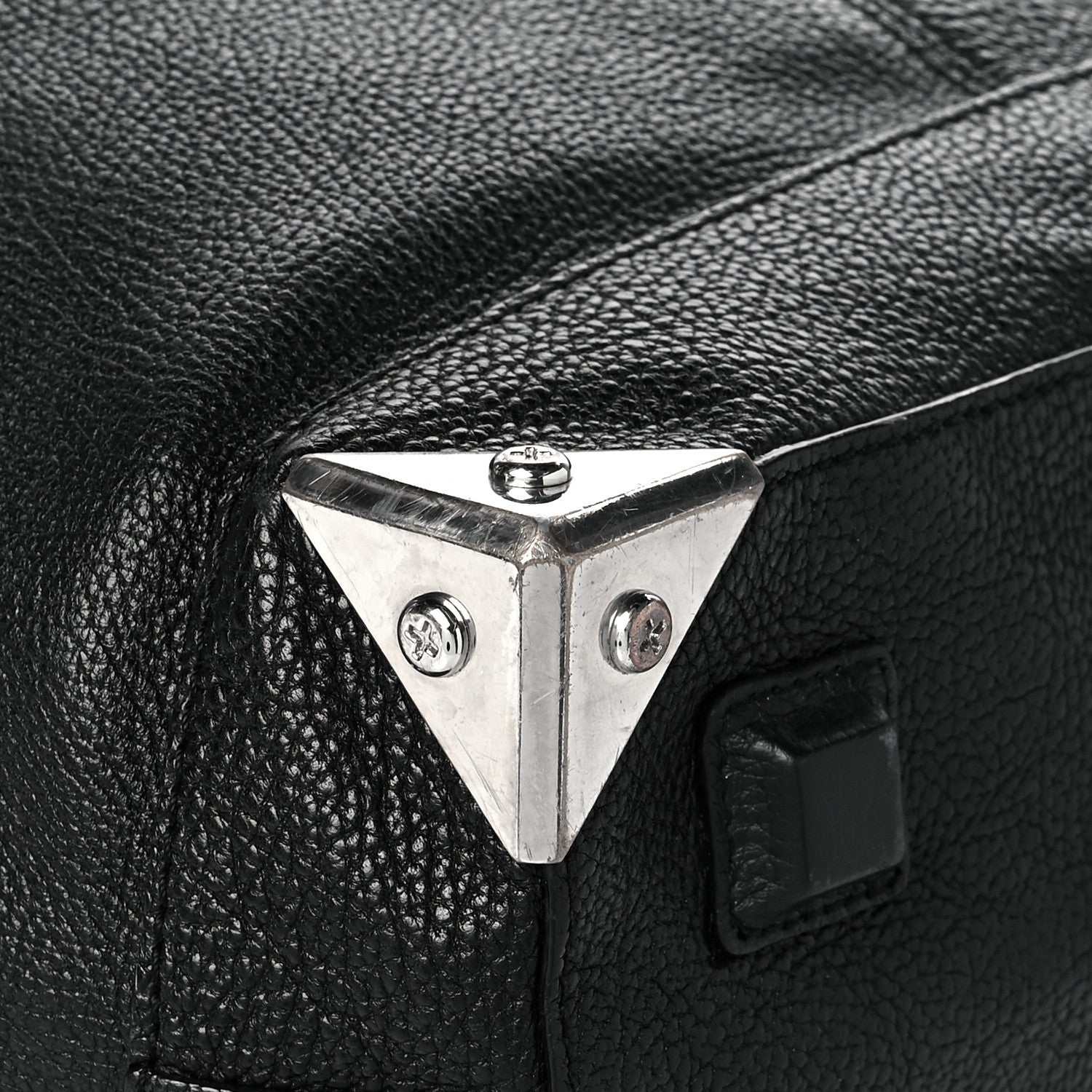 Alexander Wang Pebbled Calfskin Large Emile Black Silver Hardware 10 of 26