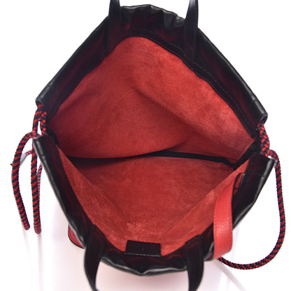 Gucci Calfskin Mens Logo Drawstring Backpack Red 6 of 11