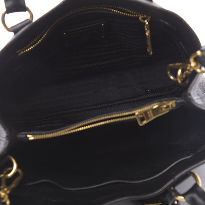 Prada Vitello Daino Tote Black 5 of 10