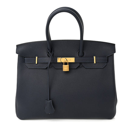 Hermes Togo Birkin 35 Bleu Nuit 1 of 11