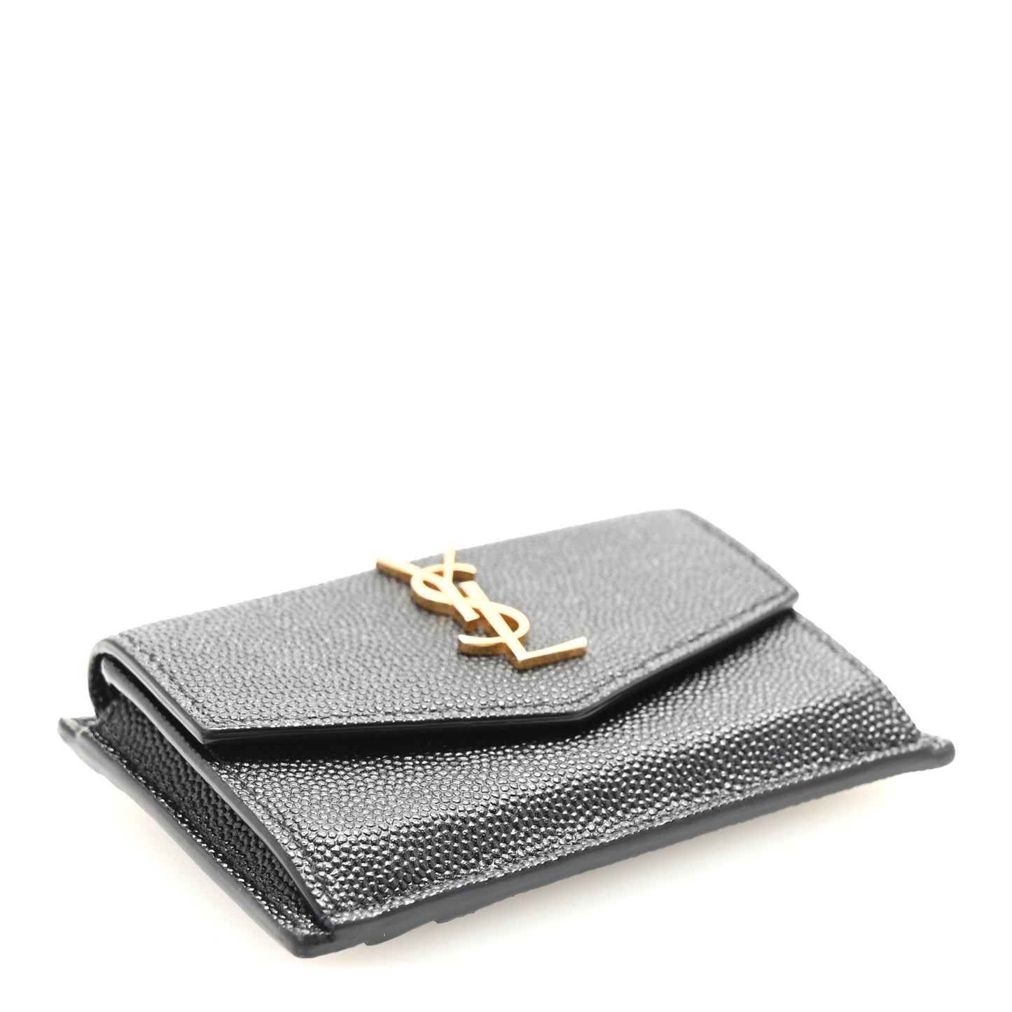 Grain De Poudre Uptown Monogram Card Case Black