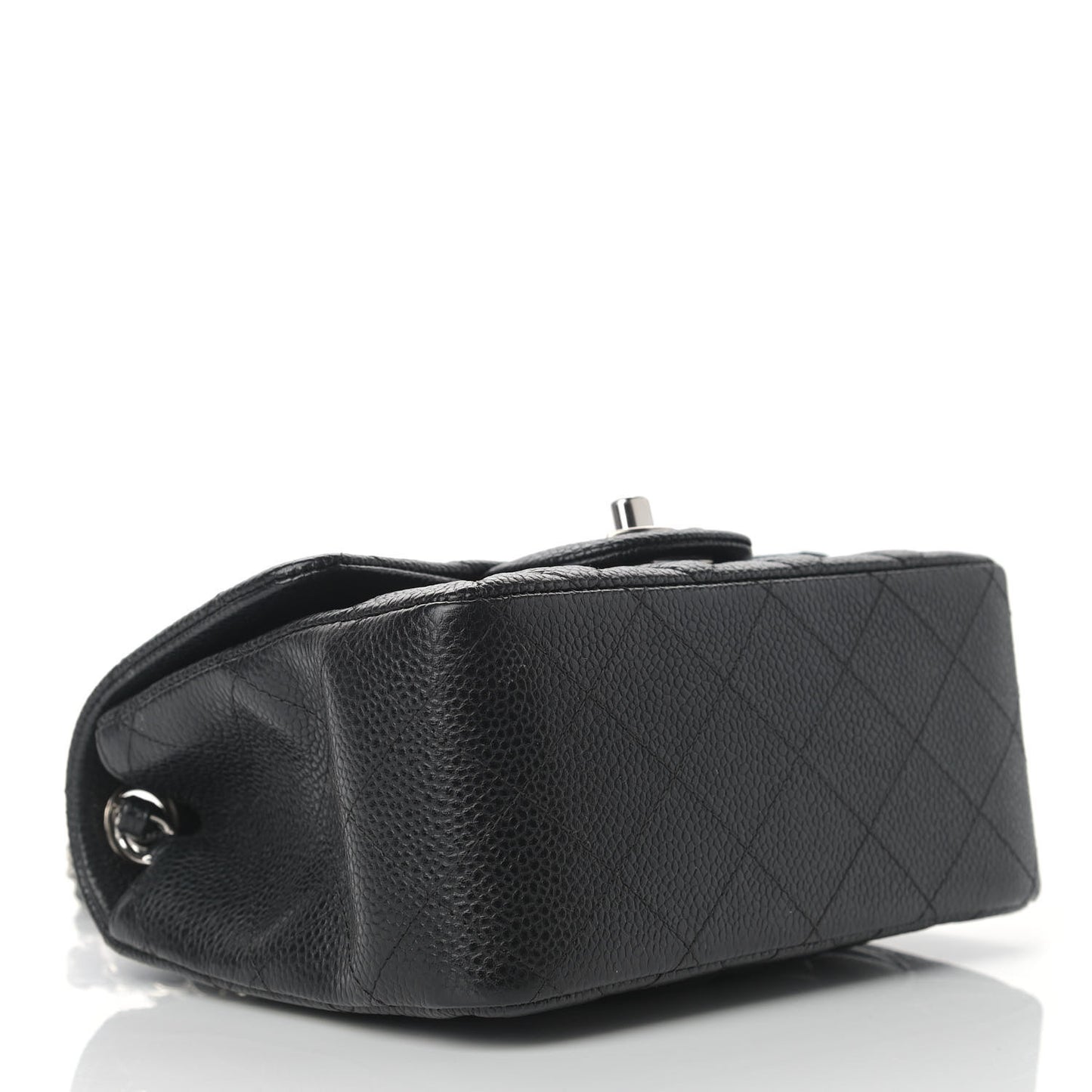 Caviar Quilted Mini Square Flap Black